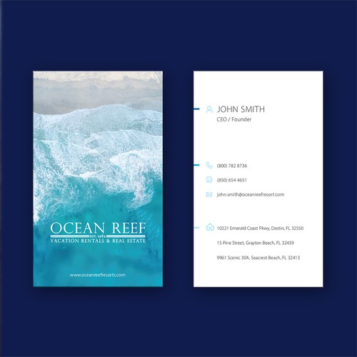 Design a fun, beach-inspired Business Card Design by fayastata77