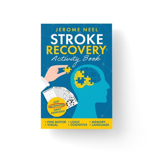 Stroke recovery activity book: Puzzles for cognitive function and memory improvement Réalisé par cruzialdesigns
