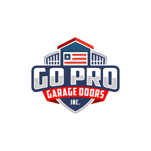 Go Pro Garage Doors Inc Reband Design by Zyukron