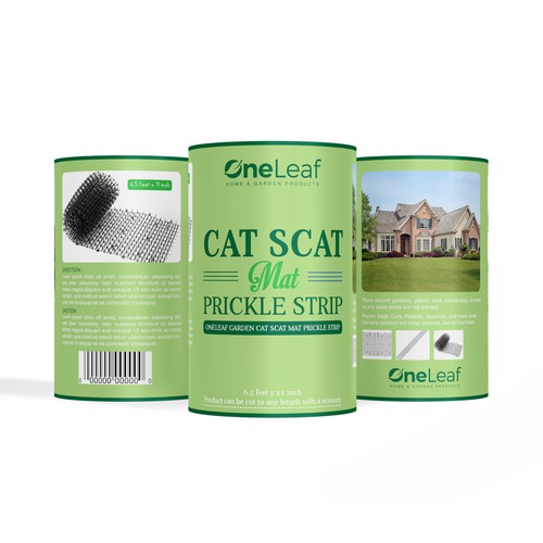 Oneleaf Needs A Labels Designed For New Cat Scat Mats Product