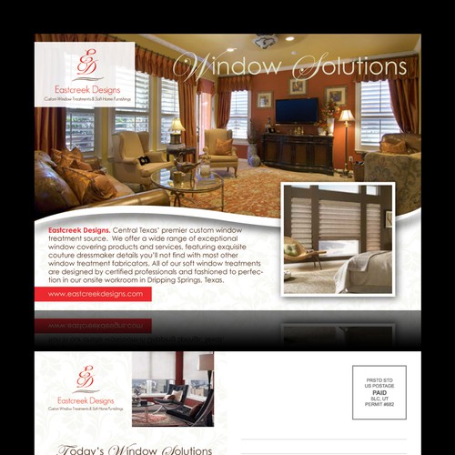 Custom Window Treatment Advertising Design Print or packaging design contest