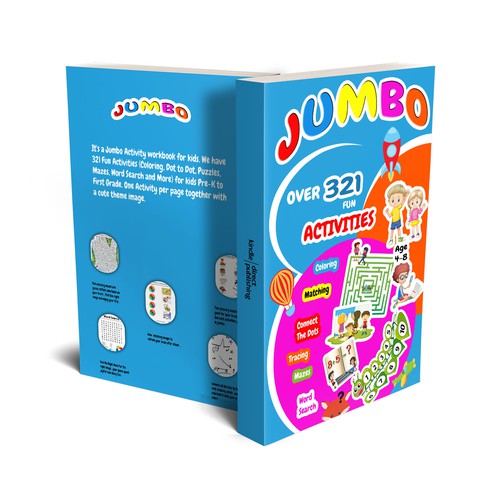 Fun Design for Jumbo Activity Book Design by Leon__art