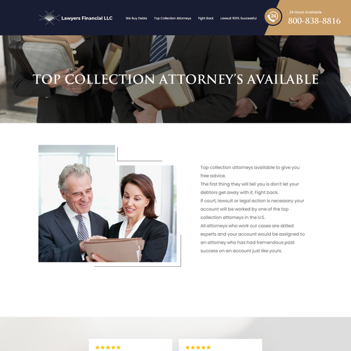 Debt Collection Website Design by Ilmash Network
