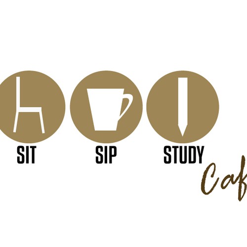 SIT SIP STUDY CAFE! NEW LOGO NEEDED ASAP! Design by LaurenDesign