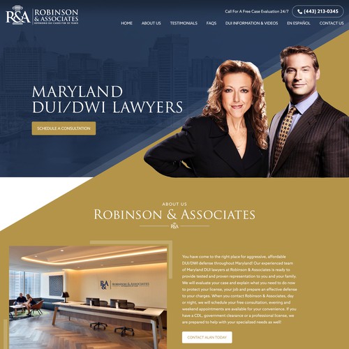 DUI Lawyer Landing Page Design by pixelwebplanet