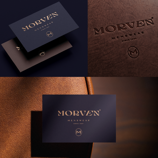 Refined ,Luxury & Masculine Logo for Menswear Brand