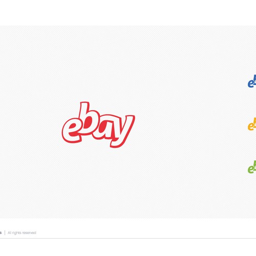 Design 99designs community challenge: re-design eBay's lame new logo! por ludibes