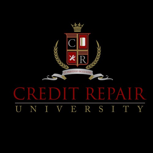 Logo for an Unaccredited Online Credit Repair University Diseño de LordNalyorf