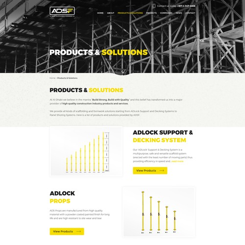 Construction Company Website Design Design réalisé par teardrops285