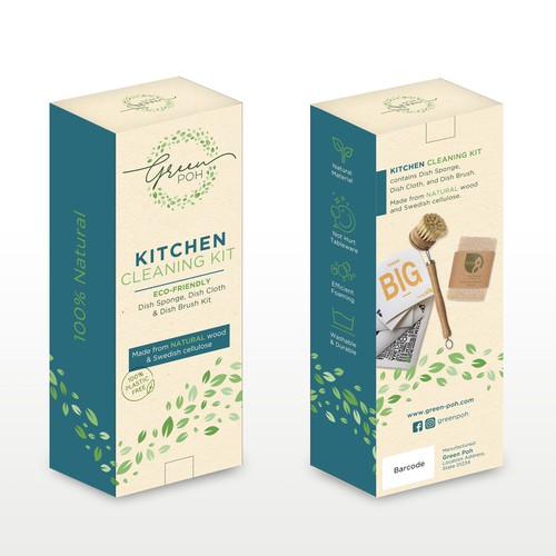 Package designer needed for a minimal, modern, fun, package for natural cleaning supplies Design by ag16