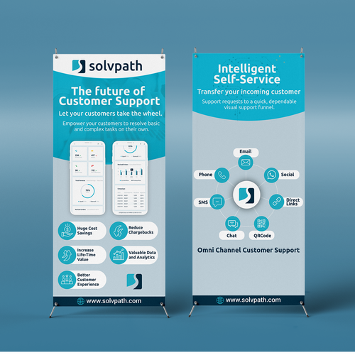 Self-Service Support Pop Up Banner Design by GD @rtist