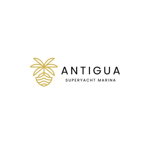 Logo for Antigua Superyacht Marina Design by NITIPIA Std.