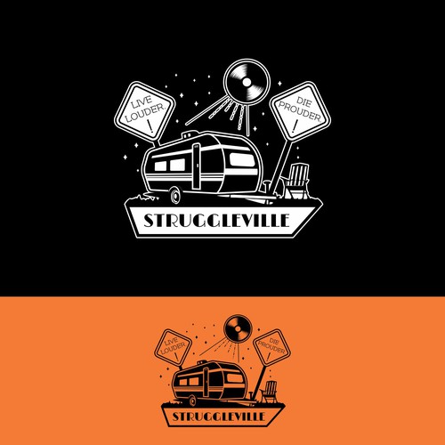 Folk Music Label Logo Design por Syarif HC