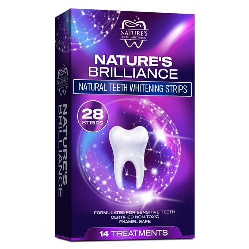 Natural Design Needed for Nature's Brilliance Whitening Strips Design by sapienpack