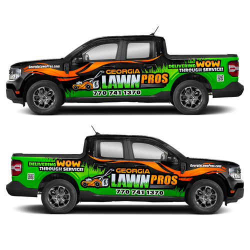 Need eye catching wrap designed for a lawn care company! Design by jacondsign