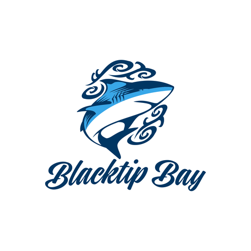 Design a unique nautical logo featuring the blacktip shark | Logo ...