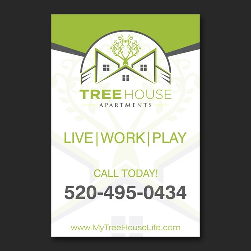 Treehouse Apartments Banner Design by 4j 8tang