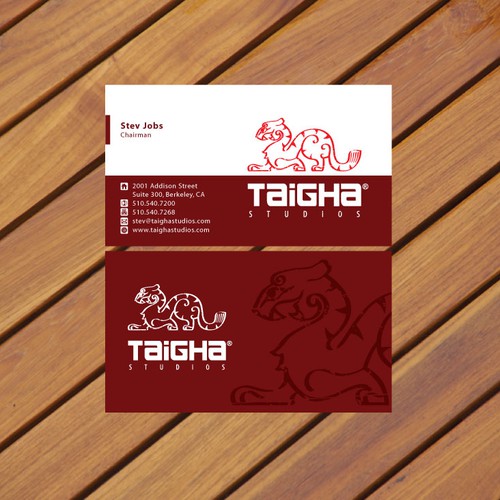New business Card for Taigha Studios Diseño de Concept Factory