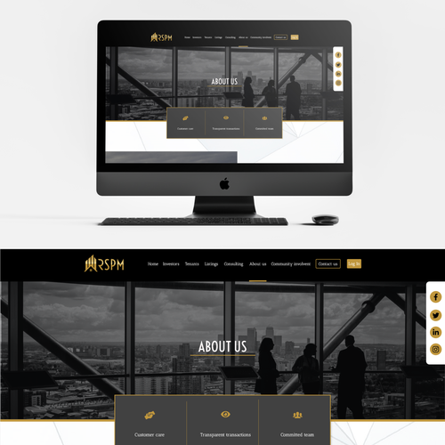 Design a Lux Property Management Website that WOWs Investors! Design by Toud 7