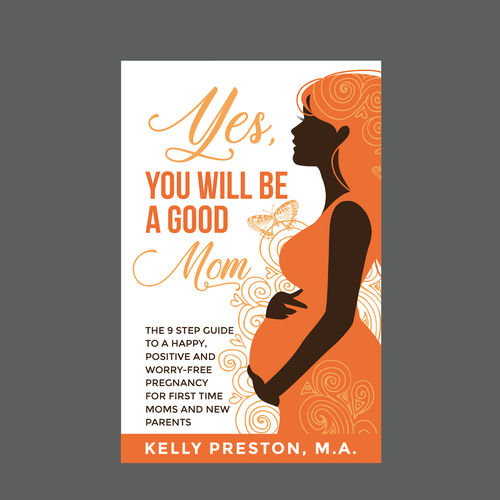 Design an ebook cover to reflect the beauty of pregnancy, and get rid of the new mom's fears. Design by romy