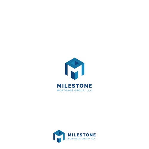 Milestone Mortgage Logo Design by FuzzyLime