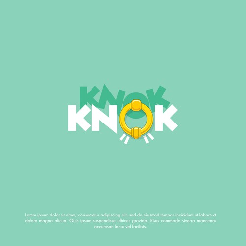 New Social Property Search App Logo NEEDED! Knok Knok Design by Nassim Ahmadi