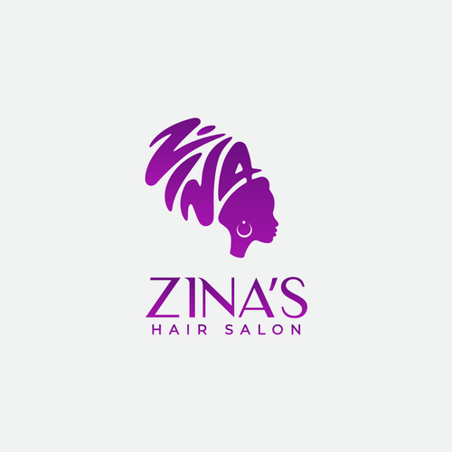 コンペ「Showcase African Heritage and Glamour for Zina's Hair Salon Logo」のデザイン by Brands Crafterさん 