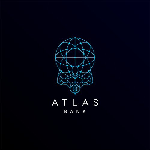 Logo for Atlas Online Bank. Design by kaschenko.oleg