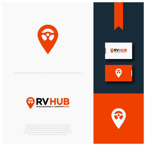 RV Hub, a campsite booking company Design by PIXSIA™