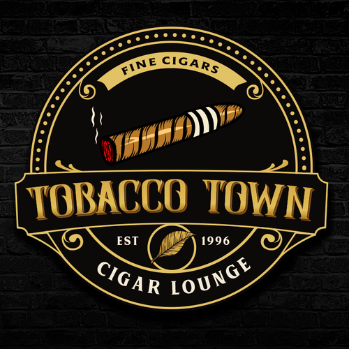 Cigar Lounge Logo Design and Identity Design by Agenciagraf