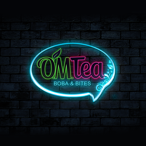 Design eye catching logo for bubble tea shop. Design by Maria Angelica Gomez