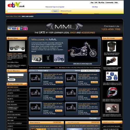 Ebay Shop Template Needed