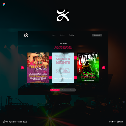 dj karma - playing good music since 2007 Design by Imanuel Aji