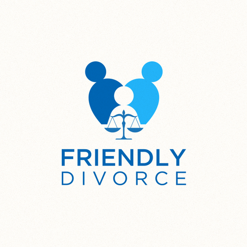 Friendly Divorce Logo Design by Morita.jp