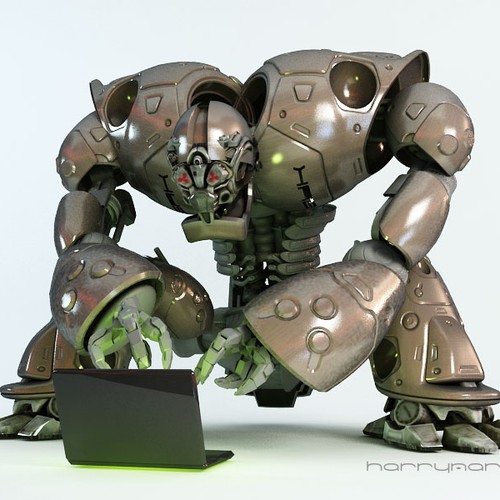 Computer modeled (CG) evil robot illustration Design von HarryMart