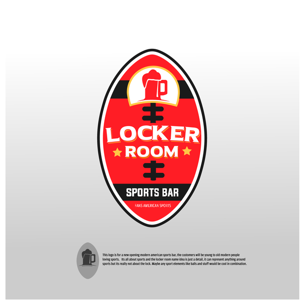 sports bar concept logo 
