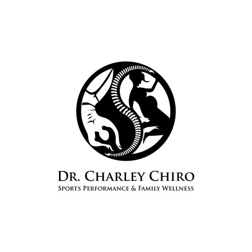 Sports Chiropractic & Family Wellness Logo for young modern