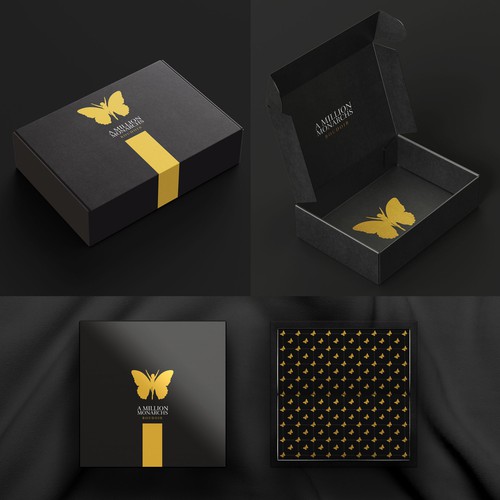 Matte Black Branded Box Design by badzlinKNY