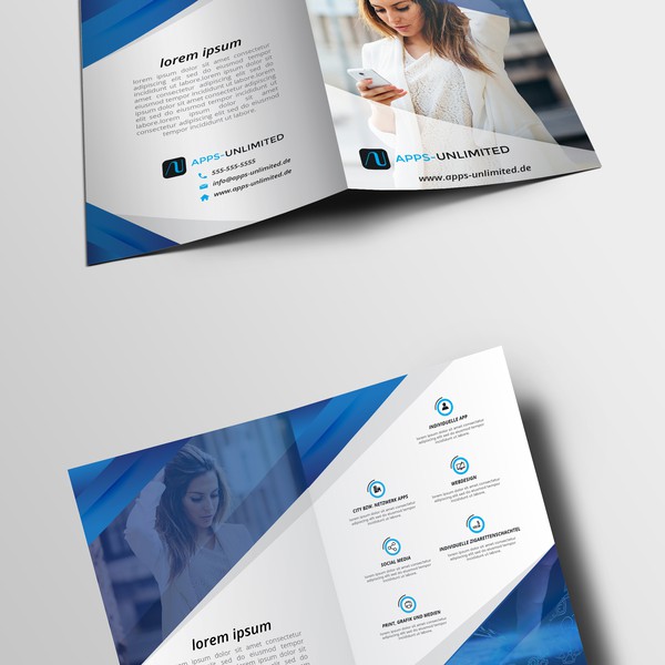 Junge, ehrgeizige Marketingagentur braucht eine Interessante Broschüre