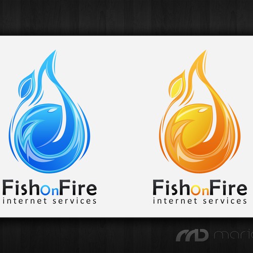 Fish on Fire - Internet Services Logo Design by tonik
