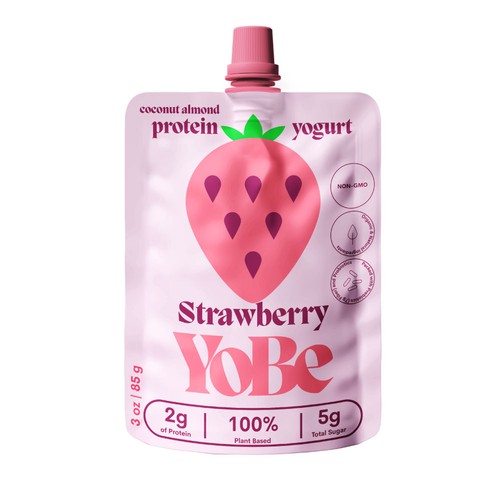 Create Eye-Catching Packaging for YoBe's Protein Yogurt to Shine at Whole Foods Design by m210297