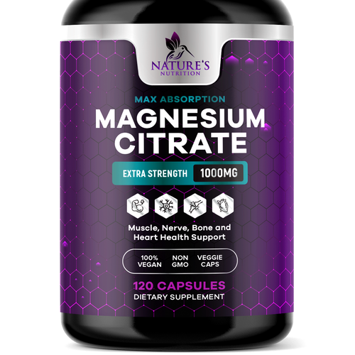 Premium Magnesium Citrate Design needed for Nature's Nutrition Design by TUNSAY