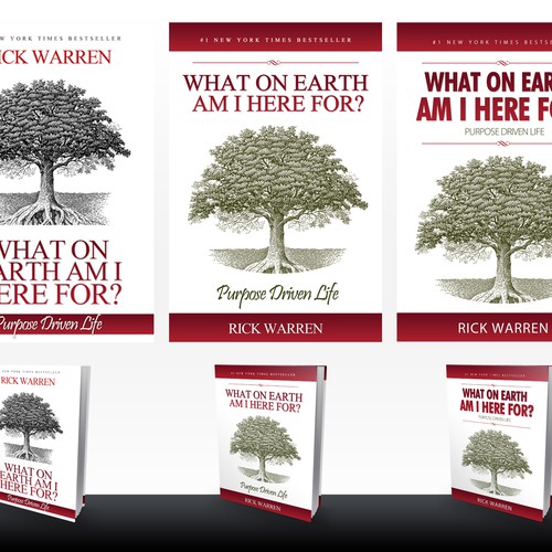 Book cover redesign for "What on Earth Am I Here For? The Purpose Driven Life" by Rick Warren Design by Duca