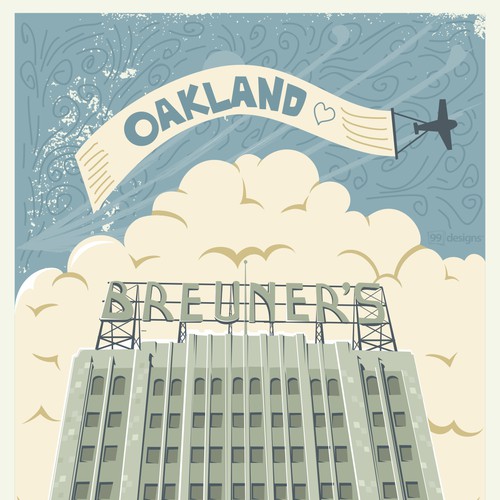 Community Contest: Create a great poster for 99designs' new Oakland office (MULTIPLE WINNERS!) Réalisé par maneka