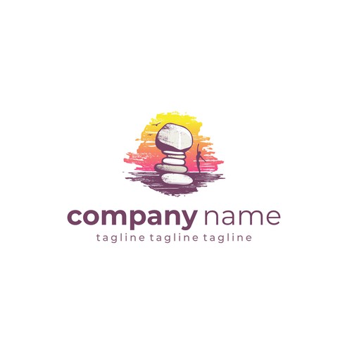 Stone formation picture as logo for coaching business Design by Strobok