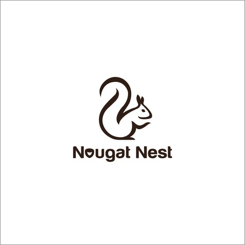 Simple yet elegant Squirrel design Diseño de Greycell design
