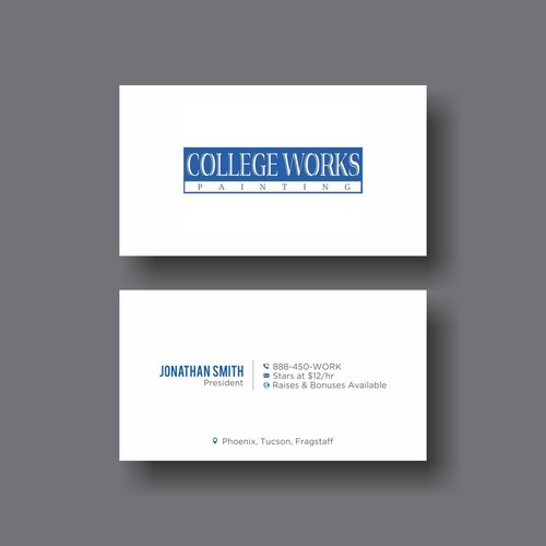 Job Application Business Card Business card contest