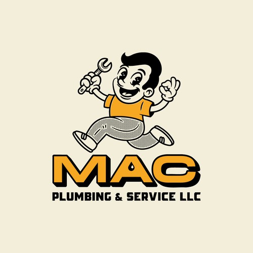 "Professional Plumbing Identity: Clean Corporate & Classic Americana Style" winning Logo design