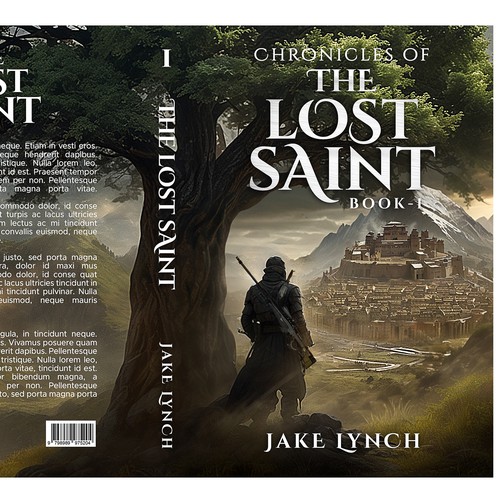 Book Cover of a mysterious warrior starting a journey in a whole new world. Design by TboxCreative