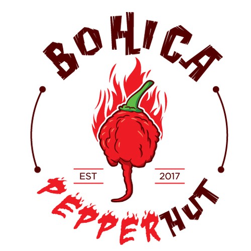 Design a Logo for: Bohica Pepper Hut | Logo design contest